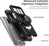 BLU View 4 Phone Case with Tempered Glass Screen Protector, Military Grade Heavy Duty, Black