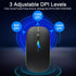 Wireless Bluetooth Mouse for iPad/MacBook Pro/Air/Laptop/PC, Rechargeable Silent Portable Slim Mouse for Surface