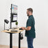 VIVO Free-Standing Dual Monitor Desk Stand, Holds 2 Ultrawide Screens up to 34 inches, Black, STAND-V002L