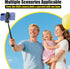 BOKKY 4-in-1 360 Magnetic Selfie Stick Tripod Rotation, Bluetooth Remote, Compact Travel Vlog Phone Holder for iPhone
