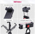 ULANZI Metal Phone Tripod Mount ST-10, Universal 360° Smartphone Adapter with 2 Cold Shoe Mounts, Adjustable Cell Phone
