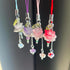 Y2K Agromusk Pink Flower Phone Charms,Cute Beaded Lotus Flower Phone Strap Handmade Decor for Women Accessories