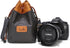 peacechaos Canvas Small Waterproof Camera Bag Lens Case for SLR DSLR, Compatible with