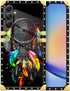 DAIZAG Samsung Galaxy A14 5G Case, Golden Square, Classic Feather Dream Catcher, Soft TPU Shockproof Protective Decor