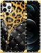 DAIZAG Black Butterfly Zipper Case for iPhone 15 Pro Max - Shockproof Leopard Design, Perfect Gift for Women & Girls.