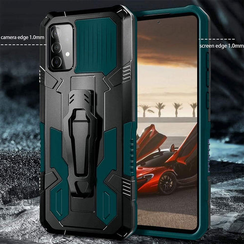 Compatible Samsung A52 Case, Military Grade Heavy Duty Protection, Anti-Drop 15ft Tested Cover with Kickstand and 2