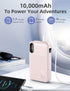 RORRY 10000mAh Pack 22.5W 17/16/15 S25/S24/S23 Portable Charger Built in Cables, AC Wall Plug in Portable Charger Power
