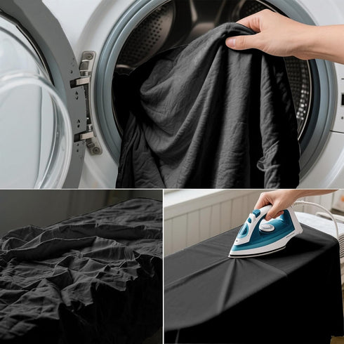 LYLYCTY 10x10FT Black Photo Backdrop for Photoshoot, Black Background for Portrait Product Party Photography Video Live