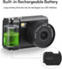 Andoer 1080P Mini Digital Video Camera Camcorder Built-in Battery with LCD Screen Flash for Photo Video, Black