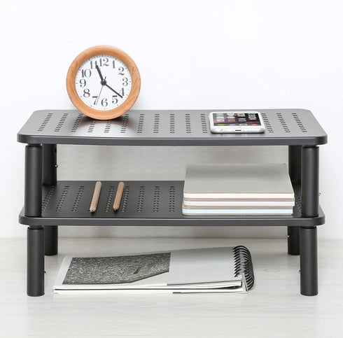 3 LOTEYIKE Monitor Riser Desktop Stand, Flat Screen TV Monitor Stand Riser, Sturdy Metal Laptop Computer Monitor Stand