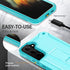 URBANITE Military Grade Case for Samsung Galaxy S22 Plus 5G, Dual Layer Shockproof Cover with Screen Protector (Sky