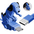 Funny Dog Fast Charger Cable, Portable Stray Dog Charging Cable, Dog Toy Smartphone USB Cable Charger for iPhone Type-C