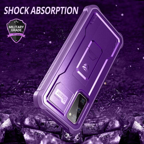 Dexnor Case for Samsung Galaxy S20 FE, Heavy Duty Military Grade Protection with Built-in Screen Protector