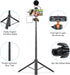 YicDofu 54"/1.4m 360 Phone Selfie Stick Tripod, Ball Head Adjustable Portable Stand with Phone Clip Lightweight