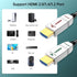 4K Fiber Optic HDMI Cable 6ft, 4K 60Hz 18Gbps HDR10 HDCP2.3 Slim Flexible HDMI 2.0 Cable for HDTV/TVbox/Gaming Box