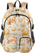 ALAZA School Backpack for Teen Girls Boys Ocean Coastal Crab Shellfish Kids