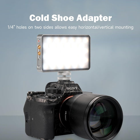 VILTROX 6000mAh RGB Video Light, Bluetooth Control On Camera Video Light, All Metal RGB Portable LED Photography