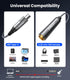 JOMLEY 1/4 3.3ft/1M, 1/4 Inch 6.35mm USB C to Headphone Adapter TRS Female to USB C Stereo Jack Headphone Adapter Cable