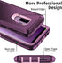 for Galaxy S9 Case, Heavy Duty Shockproof Dust/Drop Proof 3 Layer Full Body Protection Rugged Cover Case (Purple/Pink)