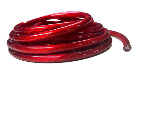 IMC Audio 8 Gauge CCA Power Red Wire Cable (5ft), Automotive Battery Cable for Car Audio and Home Stereo