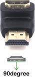 VCE HDMI 90 Degree Adapter 2-Pack, Right Angle HDMI Adapter Male to Female L-Shape Connector with 4K@60Hz, 3D for TV Stick, HDTV, PC by VCE