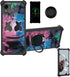 Nokia C110 Phone Case with Luminous Effect, Hard PC + Soft Silicone Cover with Ring Support (YGH-BQ)