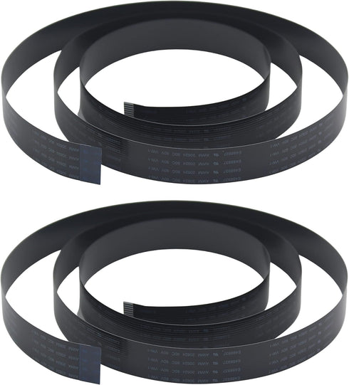 Long Flex Cable for Raspberry Pi Camera - 1m/3.28ft Black (2 Pack)