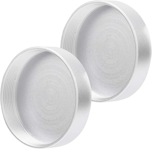 Lens Rear for M42 Mount Camera, Portable Metal Protective Case, Aluminum Alloy, Silver, 2 Packs