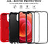 for iPhone 12/12 Pro Case 6.1" with 2 Screen Protectors, Full Body Rugged Heavy Duty Military Grade Shockproof