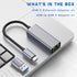 USB Ethernet Adapter, USB C Hub for Mac Tablets PC, 10 Gigabit Ethernet Adapter for MacBook Pro/Air