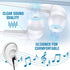 Kanayu 100 Pack Bulk Earbuds for Kids, Individually Bagged Classroom Headphones, Black and White