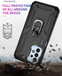 Military Grade Drop Impact Samsung Galaxy A23 5G Case (Purple) - 360 Metal Rotating Ring Kickstand Heavy Duty