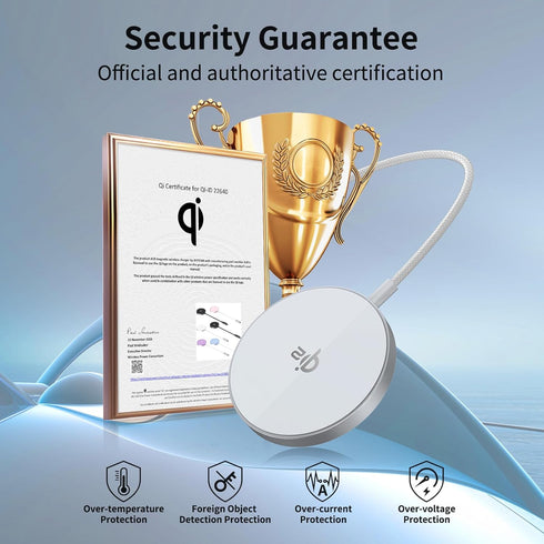 TONKEE Qi2 iPhone,15W 17/16/15/14/13/12 Wireless Charger- Wireless Charger iPhone Charger Pad, Magnetic Charger