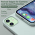 CellEver Heavy-Duty Silicone Case for iPhone 12/12 Pro, Two Shatterproof Glass Screen Protectors, Light Mint