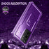 Dexnor Samsung Galaxy S21 Ultra Case - Built-in Screen Protector and Kickstand, Heavy Duty Protection, Purple
