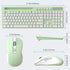 MARVO 2.4G 6 Wireless Keyboard and Mouse Combo, Ergonomic Wireless Computer Keyboard with Phone Tablet Holder, Silent