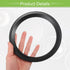 ACROPIX Universal 6.5" Subwoofer Speaker Rings Cover, Decorative Circle without Mesh Grille, ABS Black, Pack of 2