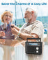 PRUNUS Portable Radio AM FM, Battery Operated and Plug in Wall, Loud Speaker with AUX in and Microphone