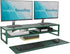 Simple Trending 2 Tier Metal Dual Monitor Stand Riser, Computer Office Desktop