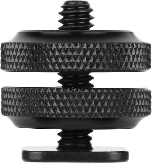 Chromlives Cold Shoe Mount Hot Shoe Mount Adapter, 1/4'' Hot Shoe Flash Shoe Mount, Combo 4 Pack
