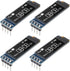 ACEIRMC 4pcs I2C Display Module 0.91 Inch I2C OLED Display Module I2C OLED