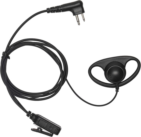 PR400 Earpiece Compatible with Motorola Radio CLS1410, CLS1110, CP200, GP300 Walkie Talkie with PTT Mic, 2 Pin Headset