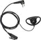 PR400 Earpiece Compatible with Motorola Radio CLS1410, CLS1110, CP200, GP300 Walkie Talkie with PTT Mic, 2 Pin Headset