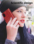 OCASE Phone X Wallet Case - Red, Leather Flip Wallet Cover with Card Slot, Kickstand, Wireless Charging, Phone 10 Case