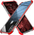 MATEPROX Clear Hybrid TPU Hard Cover Case for iPhone Xs Max with Thin Shockproof Bumper (Red)
