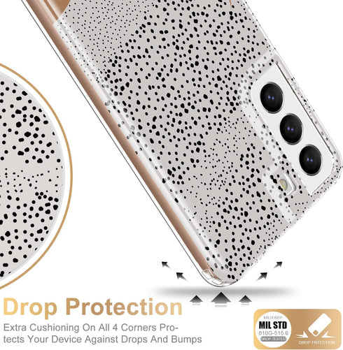 Esdot Protective Phone Case for Samsung Galaxy S22 Plus, 21ft Drop Test, Fashionable Designs for Women, 6.6" Abstract