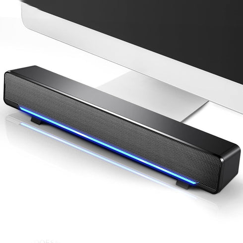 Yosoo Smart TV Wired Soundbar Universal Portable Speaker, Supports 3.5mm Audio Input, Features
