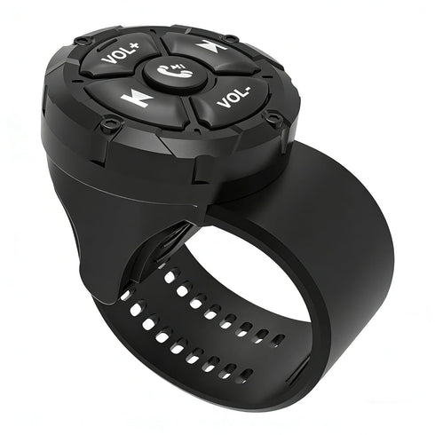 Bluetooth Media Button, Waterproof Wireless Music Controller for Car Steering Wheel, Bike