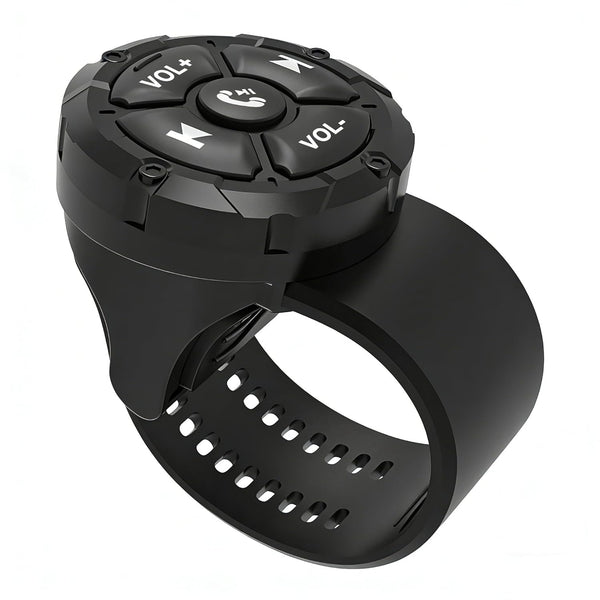 Bluetooth Media Button, Waterproof Wireless Music Controller for Car Steering Wheel, Bike