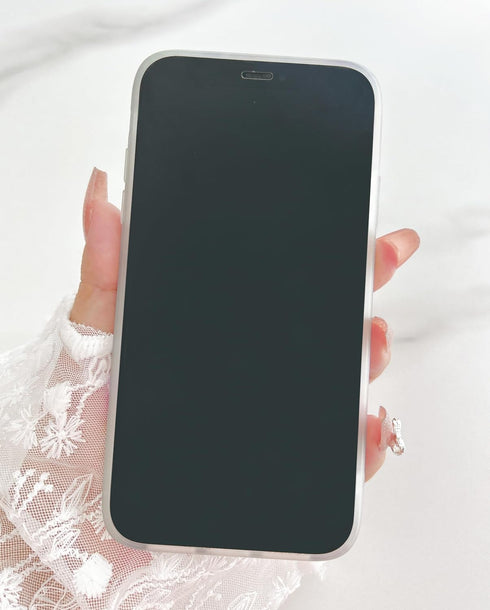 Qokey Cute Flower Case for iPhone 11, Shell Pattern Sparkle Crystal Translucent Soft Fit TPU Cover (Clear Pink Floral)